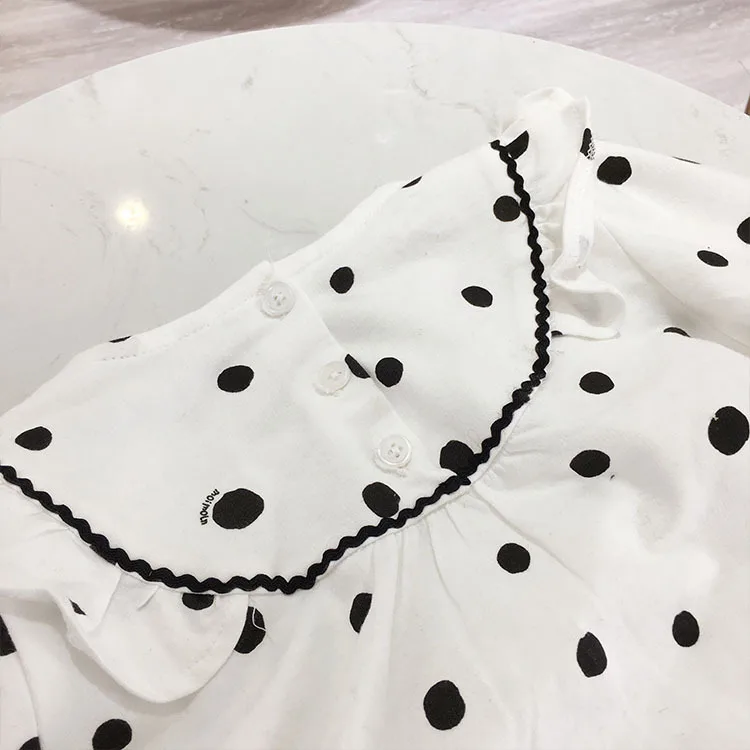 Белая школьная блузка принцессы для девочек осень 2018 милая детская рубашка в