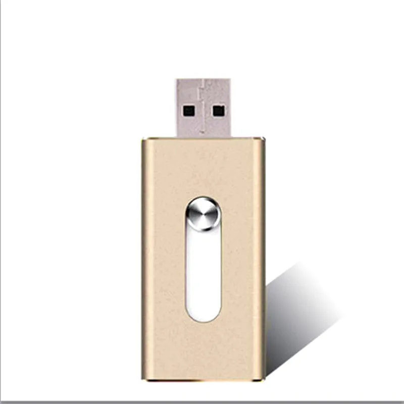 Металлический i Flash Drive HD 100% настоящий 8 64 Гб для Android otg USB флэш накопитель iPhone 8/7
