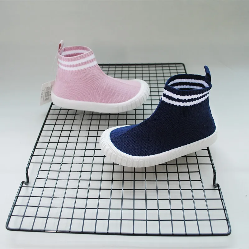 Childrens Socks Boots Korean Version New Style Kids Single Shoes Breathable Casual Woven Girls Tenis Infantil 23-32# | Детская одежда и