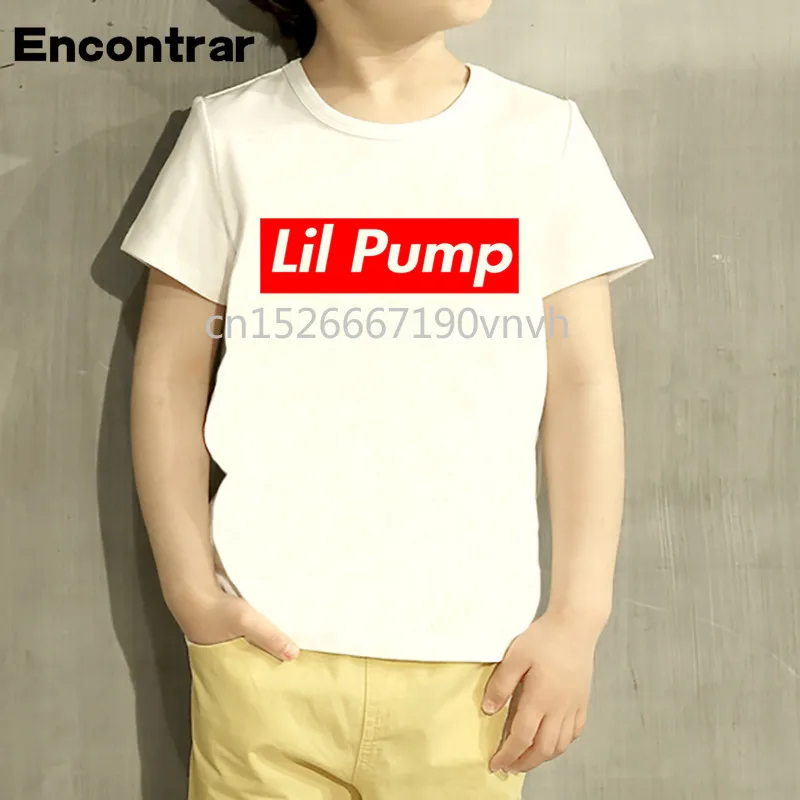 Футболка для маленьких мальчиков и девочек с музыкальным дизайном Lil Pump Singer