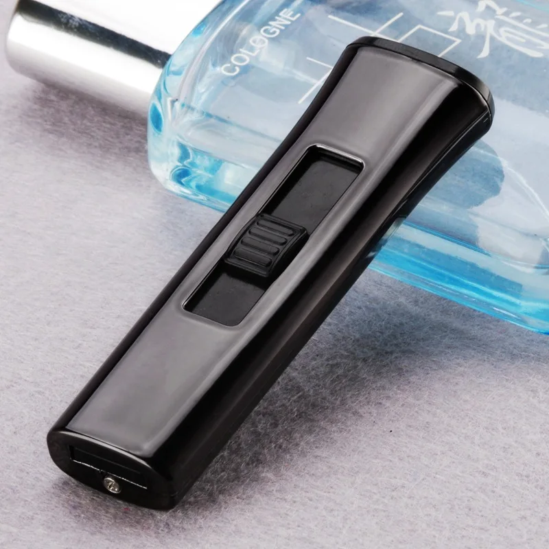 Black Ice Креативный маленький USB светильник er ветрозащитный светильник er беспламенный Электрический светильник для электронной зарядки металлический светильник с usb-портом - Цвет: Black Ice