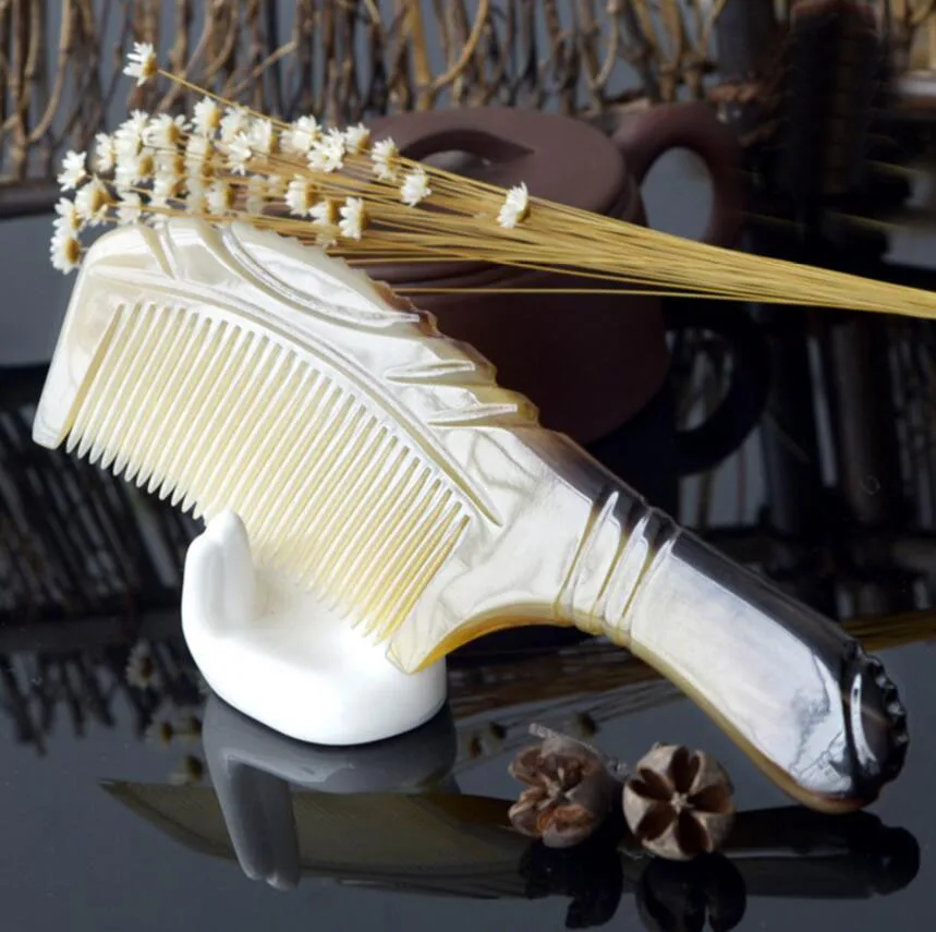 Высококачественная резная Удобная расческа для волос с натуральными линиями