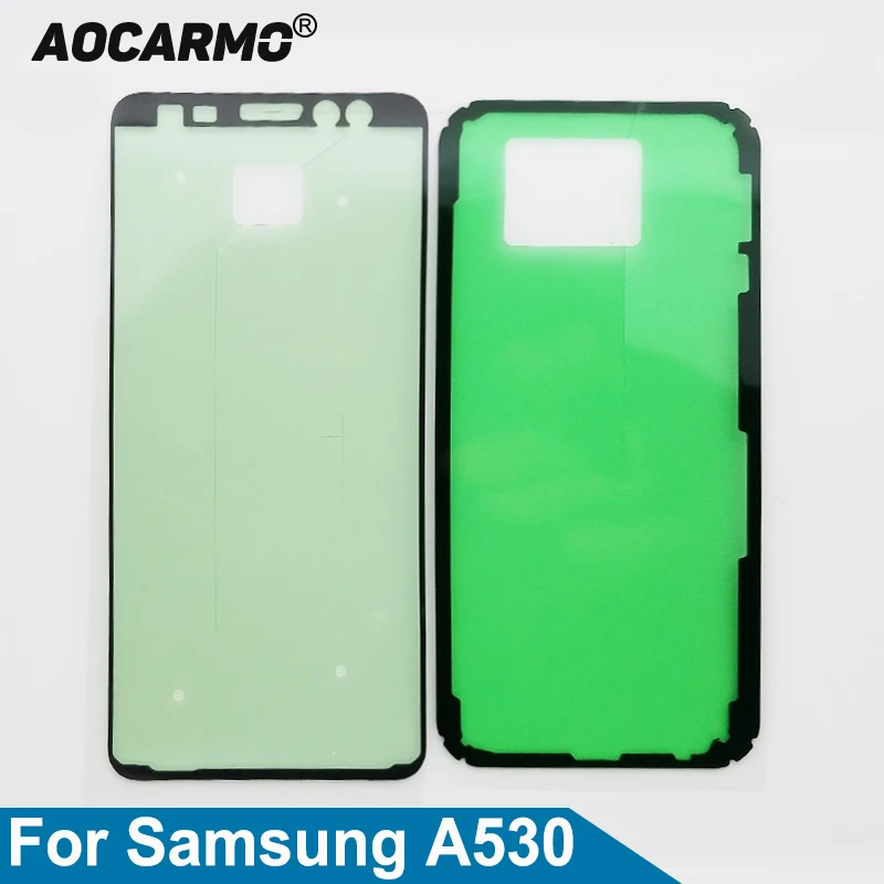 Aocarmo Front LCD Display Screen Frame Adhesive Back Battery Cover Sticker Glue Tape For Samsung Galaxy A8 ( 2018) A530