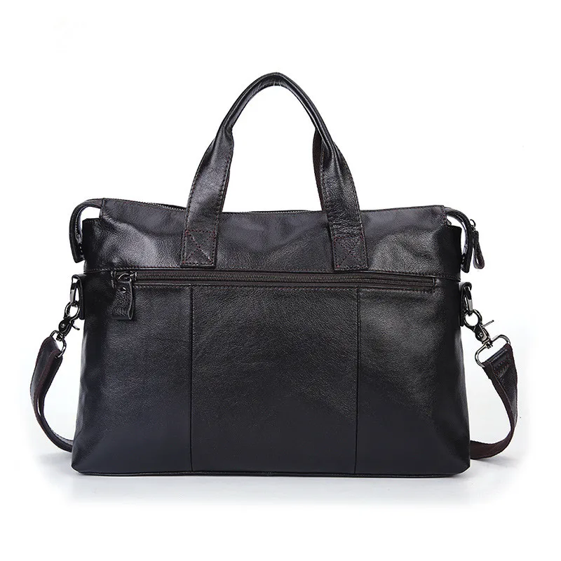 Men Luxury Fashion Handbag Genuine Leather Bags Business Mens Messenger Shoulder Bag Crossbody Men's Briefcase Laptop Tote | Багаж и