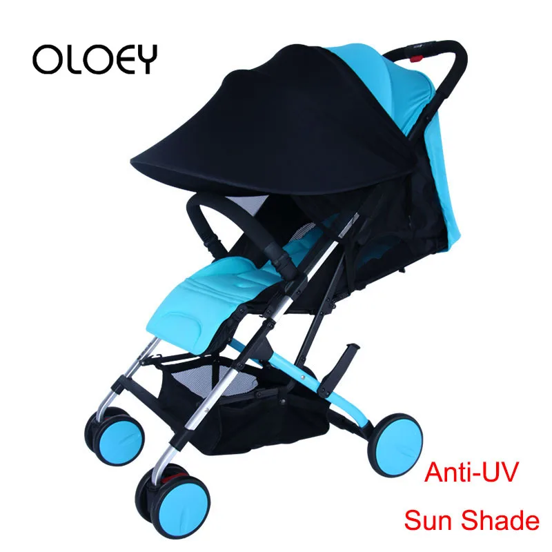 

OLOEY Baby Stroller Accessories Summer Sun Shade Cover Breathable Sunscreen Anti-UV Kid Seat Canopy Sun Visor