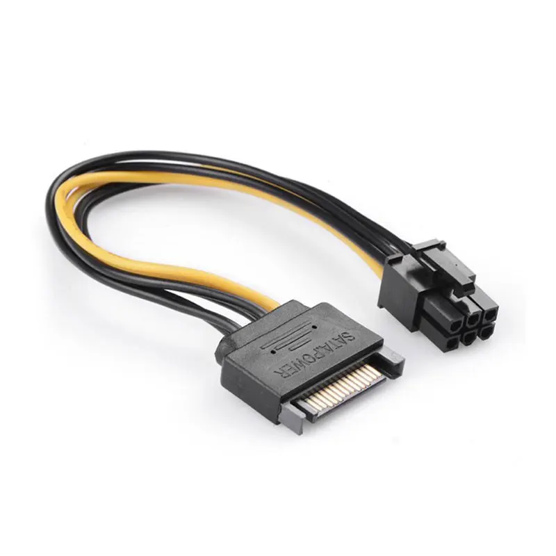 Кабель питания для видеокарты 15 контактов SATA 6p PCI Express 10 шт.|Компьютерные кабели и