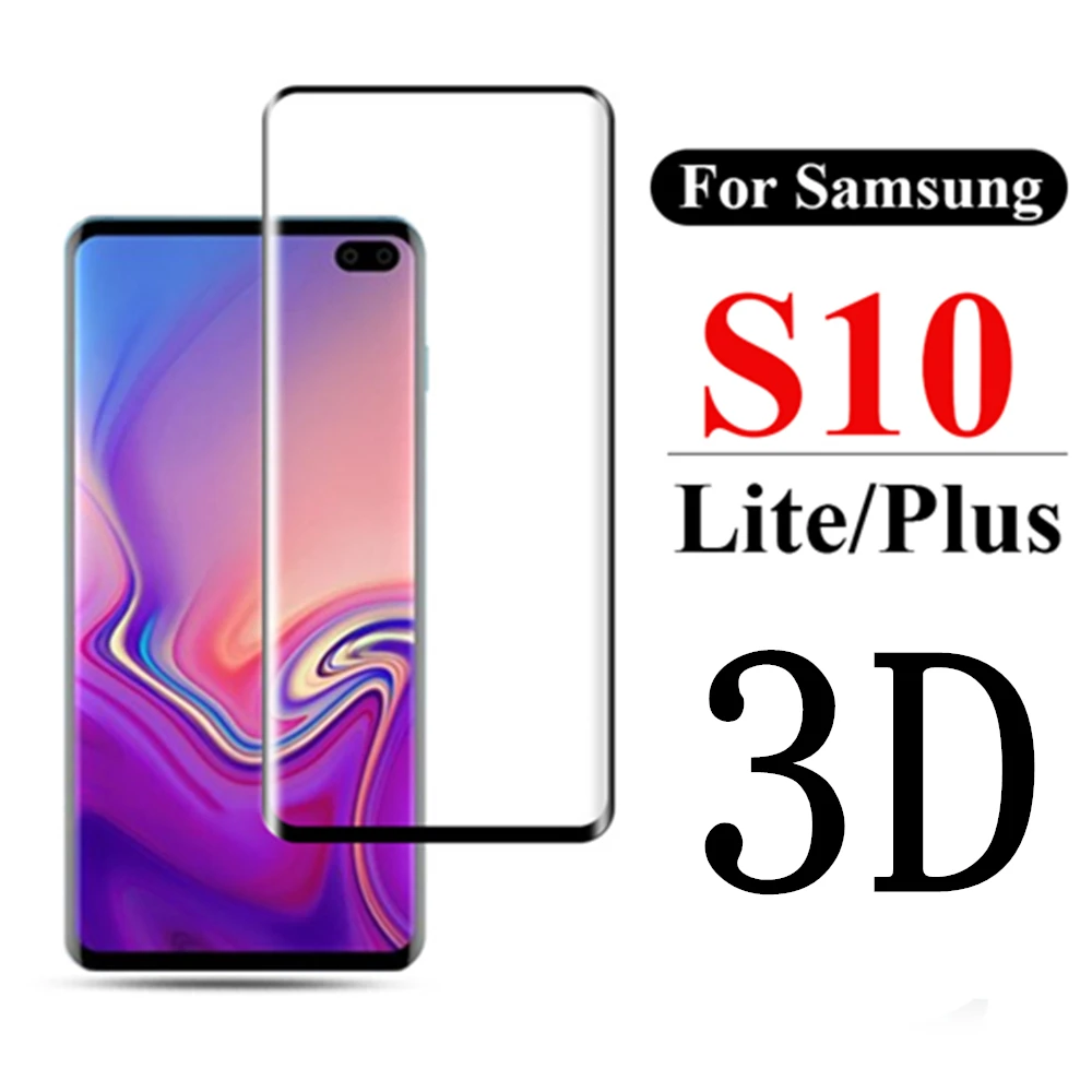 10 шт./лот 3D полное покрытие закаленное стекло протектор экрана для samsung S10 lite e plus M10