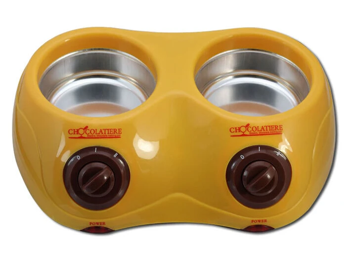 Chocolatiere Электрический двойной духовой плавильный горшок для шоколада домашний