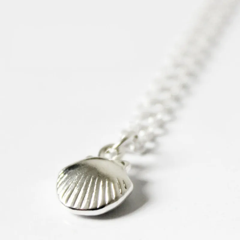 Морская раковина кулон ожерелье с покрытием ювелирные изделия ручной работы