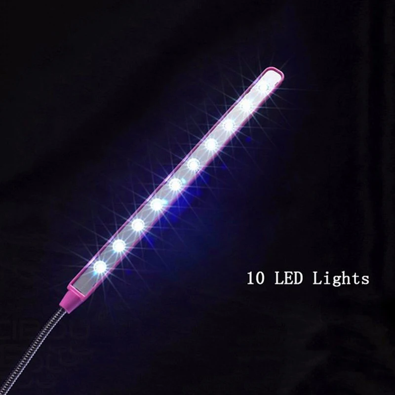 Настольная лампа с клавиатурой гибкая железная цепь USB светодиодный ночник