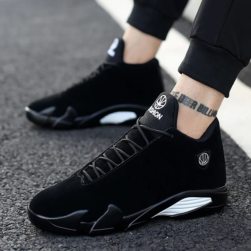 ZHJLUT новые мужские баскетбольные кроссовки Air Sole уличные кроссовки с высоким берцем спортивные Популярные черные серые мужские Zapatillas Baloncesto