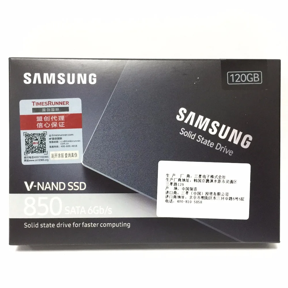Samsung 850 120 ГБ г 2 5 SATA3 SSD настольных ПК компьютер ноутбук Server Internal Solid State Dribe |