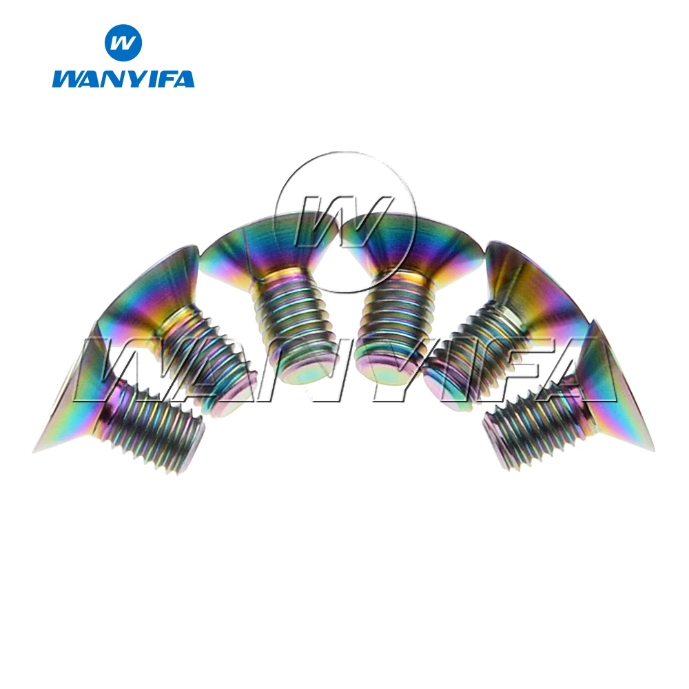 Болт с шестигранной головкой wanifa M5 x10mm из титана Ti золотого цвета радуги 6 шт.|screw