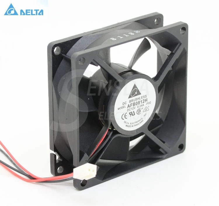 Для delta AFB0812H dc вентилятор 80 мм 8025 DC 12V 0.24A pc чехол 3 контактные осевые вентиляторы