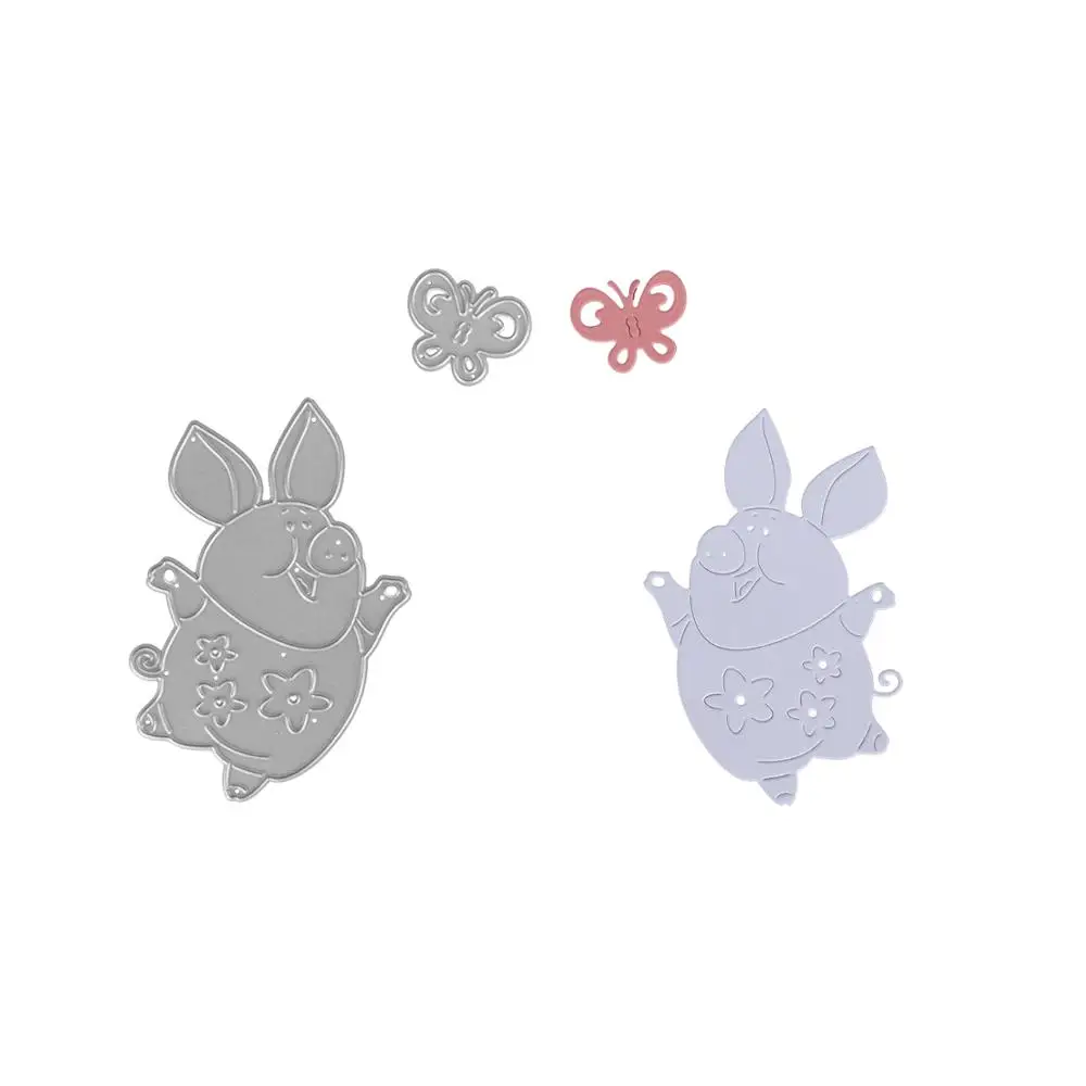 2019 новые штампы для резки свиньи и с металлической бабочкой штампованные