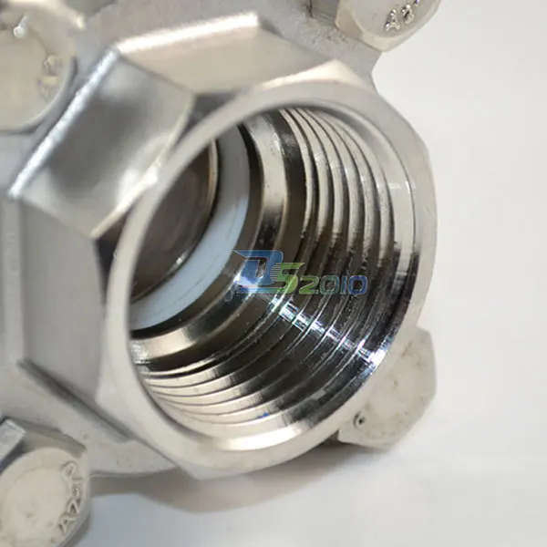 2 &quotполный порт шаровой клапан с резьбой 3 шт нержавеющая сталь 316 1000WOG |