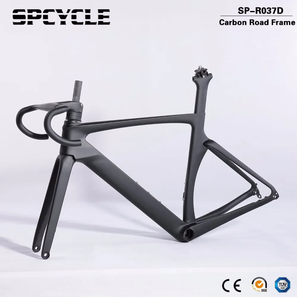 Spcycle полностью карбоновые рамы дорожного велосипеда, дисковые тормоза карбоновые велосипедные рамы полный внутренний кабель прокладки 100*12 мм и 142*12 мм