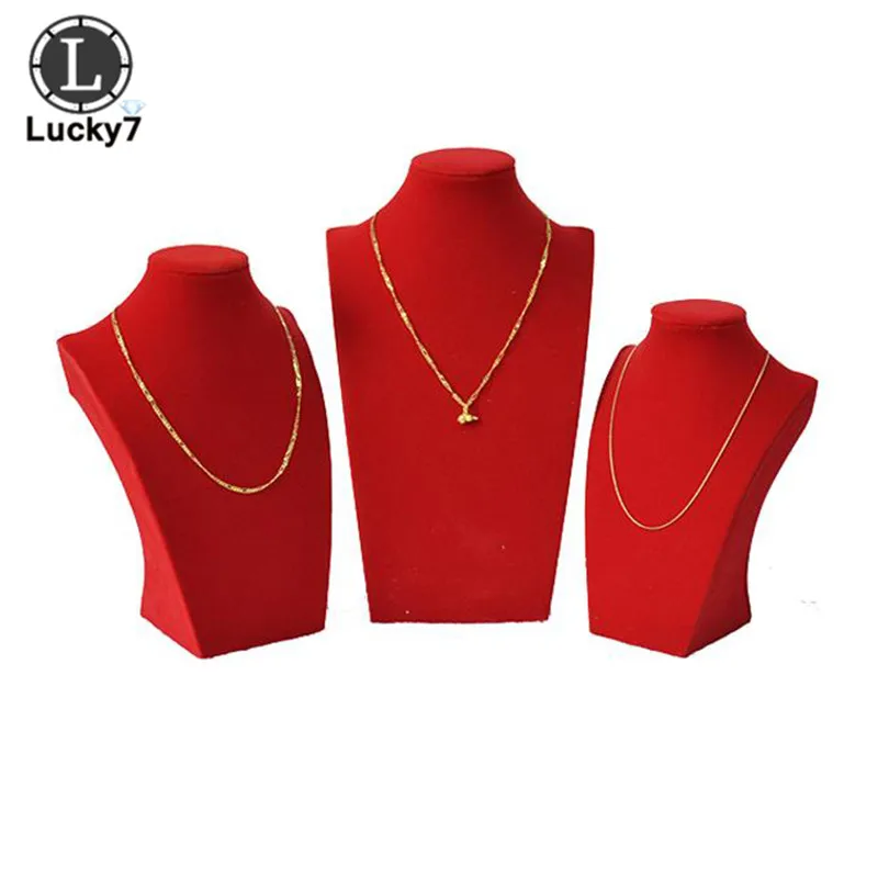 3 размера красный бархатный манекен набор деревянная стойка полка Портрет