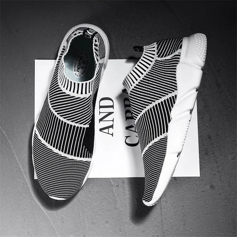 Fashion Sports Men's Shoes Breathable Casual 2019 Summer New Elastic Stockings Women's Outdoor Training | Обувь