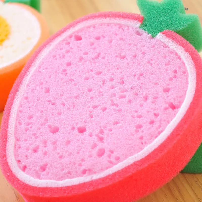 1 шт. креативная губчатая щетка для фруктов посуда мытья стекла инструмент