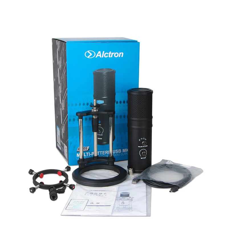 

Alctron UR66 USB microphone features 3 capsule to pick up sound more vivid and reality