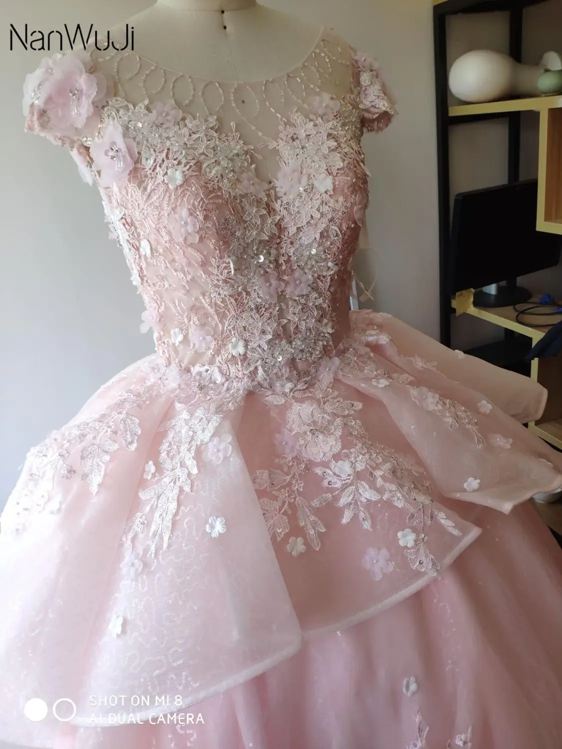 Пышные розовые платья для Quinceanera 2019 милое платье с бисером милые бальные 16 лет на