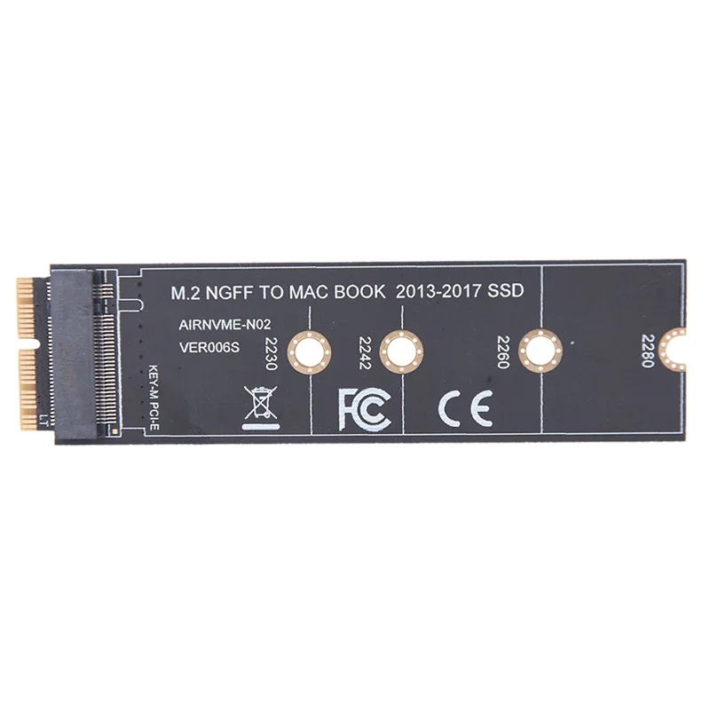 Карта адаптера NGFF PCIe AHCI SSD для MACBOOK Air 2013 2014 2015 2017 A1465 A1466 1 шт.|Платы расширения| |