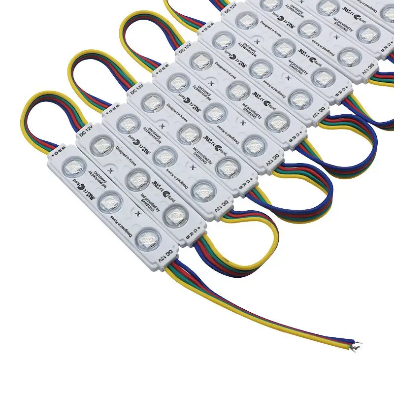 SZYOUMY 5050 SMD RGB 3LED Светодиодный модуль с линзами DC12V рекламные буквы 2 года Хорошее