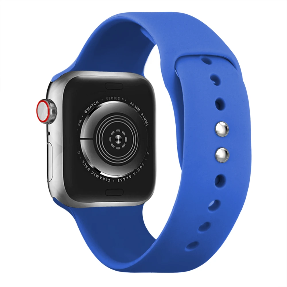Спортивный силиконовый ремешок с двойной пряжкой для apple watch серии 4321 сменный Браслет ремешок для часов Ремешок для часов для apple watch 42 38