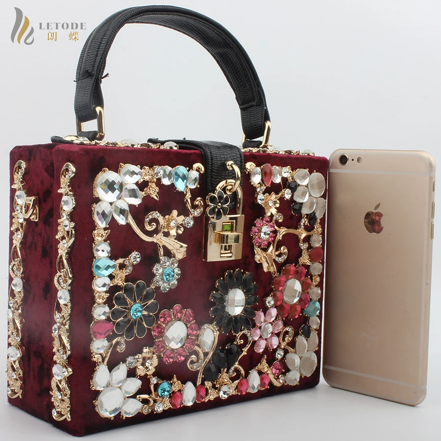 Женская сумка клатч с цветком и стразами вечерняя на плечо 2019|evening clutch bags|evening
