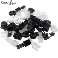 1 set of shoelace lace cord stopper pump lock aglets plastic different types colors