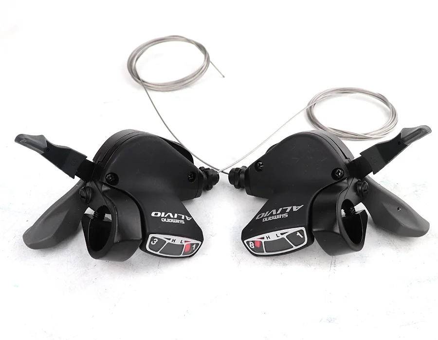 SHIMANO ALIVIO SL M410 3X8S 24S рычаг переключения скоростей триггер переключатель левая и правая пара с внутренним тросом переключения MTB Запчасти для велосипеда