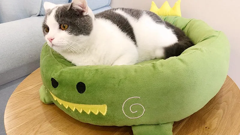 Теплая кровать для домашних животных маленьких собак милая диванная в форме