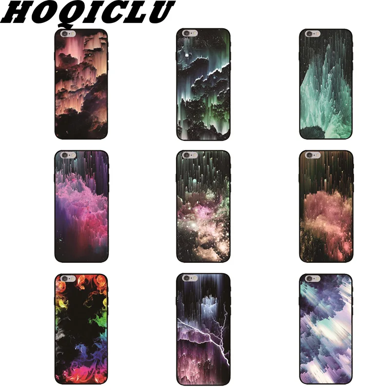 Aurora Wonderland Nebula Mirage Magic мягкий силиконовый черный чехол для телефона из ТПУ Iphone 5s SE 6