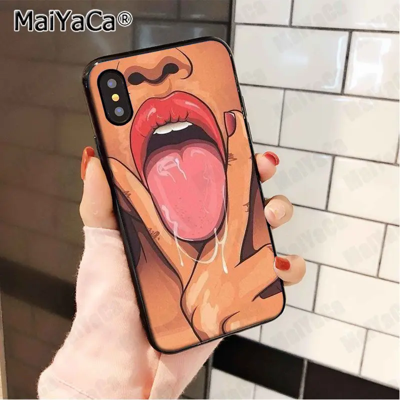 MaiYaCa сексуальная леди красные губы горячая девушка чехол для телефона iphone 13 12pro max