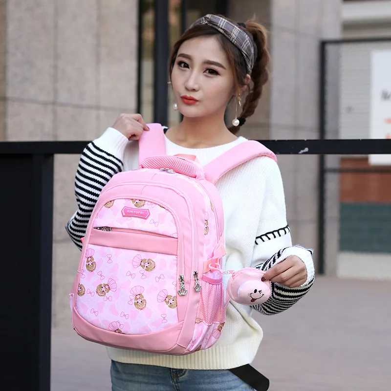 Детские школьные сумки для девочек водонепроницаемый ортопедический рюкзак