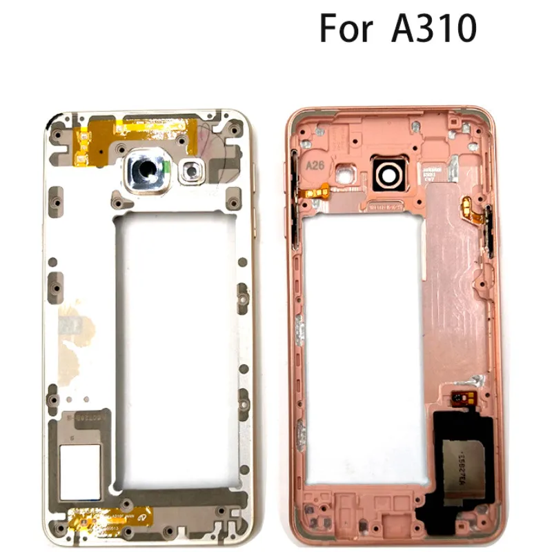 Для Samsung Galaxy A3 2016 A310 A310F полное покрытие корпуса стеклянная крышка батарейного