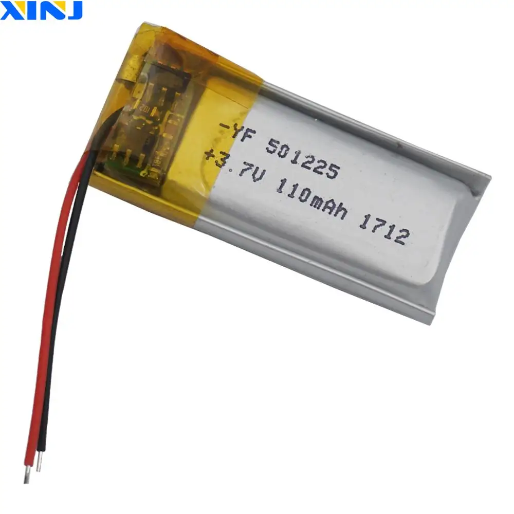 XINJ 5 шт. 3 7 в 110 мАч литий полимерная батарея 501225 для наушников очков Bluetooth