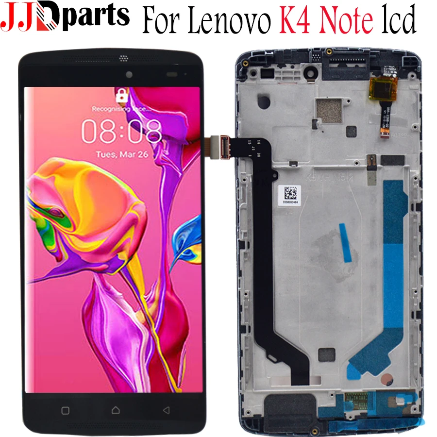 ЖК дисплей Lenovo K4 Note сенсорный дигитайзер сборка a7010 с рамкой для k4 note экран