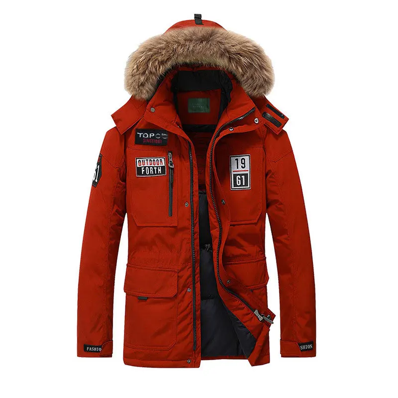 CIVICHIC Топ Класс для мужчин пуховики и парки ветрозащитный Теплый обычный длинные