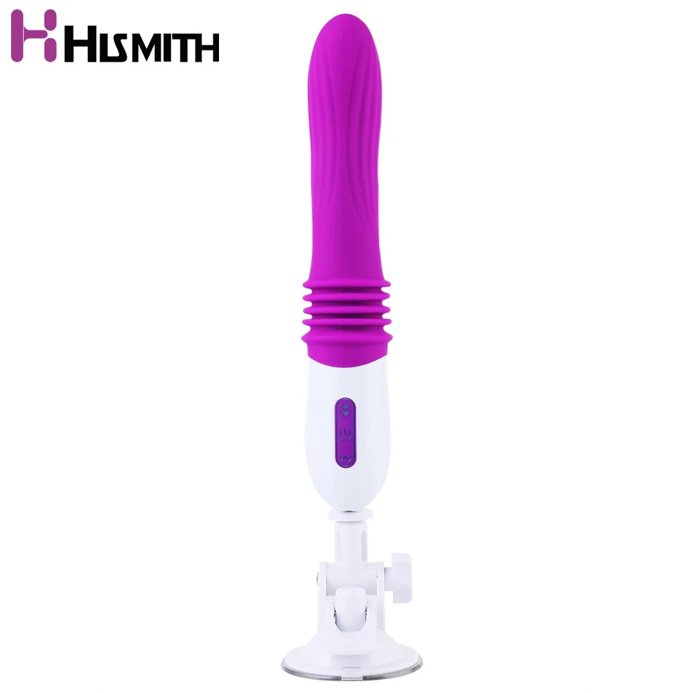 Hismith Automatic Powerful Sex Machine Hand Free Sex Machine Gun for Women Vibration Dildo with Sucktion 3 Kinds Thrusting 10 Sp