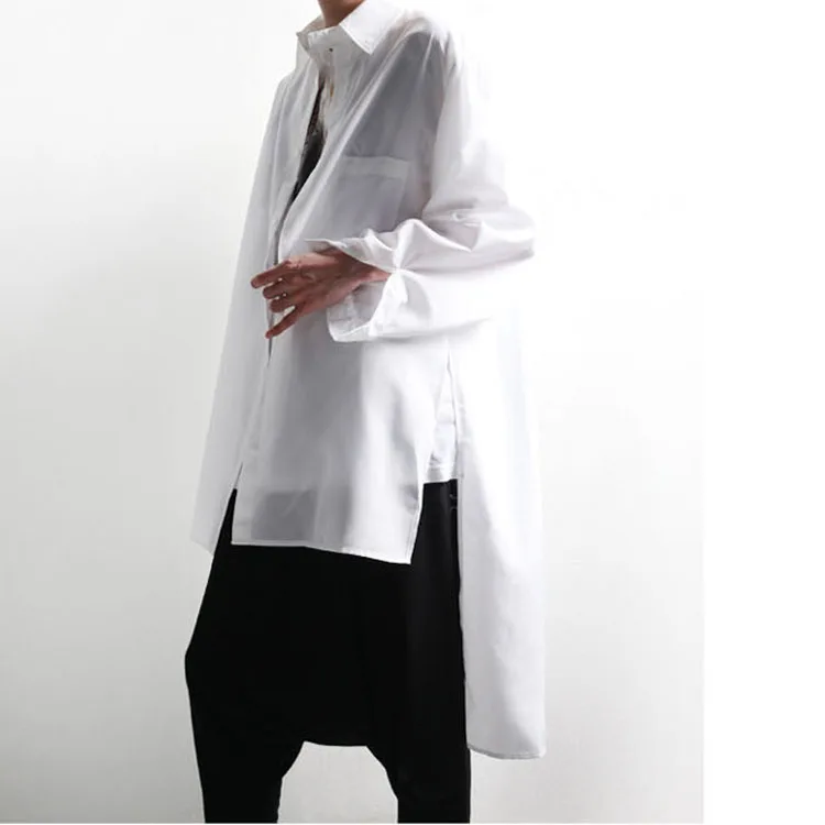 M ~ 4XL Новые Модные Длинные Короткие после долгого перед измерением Сплит личность
