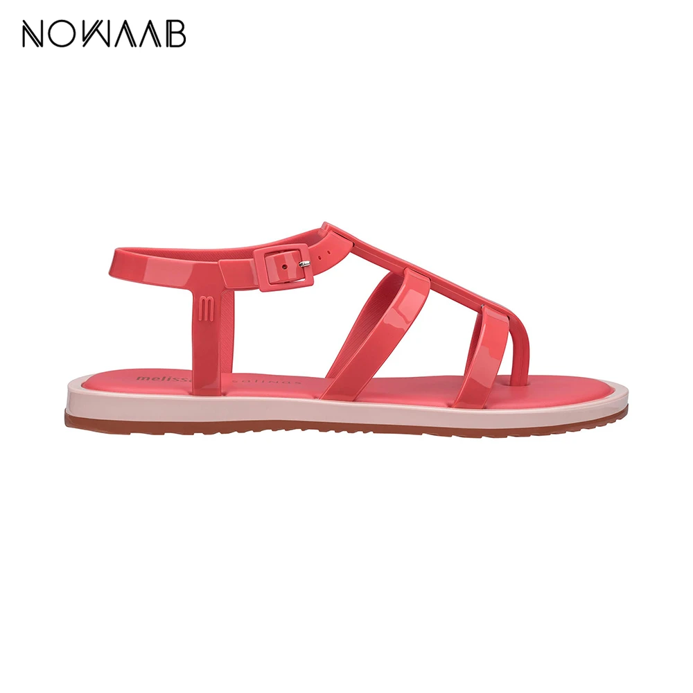 Melissa Caribe Verao + Salinas женские сандалии на плоской подошве брендовая обувь прозрачные