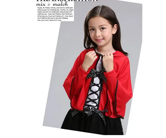 Новый высококачественный костюм для косплея с маленьким красным капюшоном