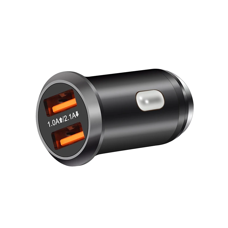 Происхождение 5V 3.1A зарядных порта USB для автомобиля Зарядное устройство на 2-портный Dual Порты и разъёмы для samsung S8 S9 iPhone 6 7 8 Plus X XS MAX Xiaomi huawei мобильный телефон мини-адаптер - Тип штекера: Black