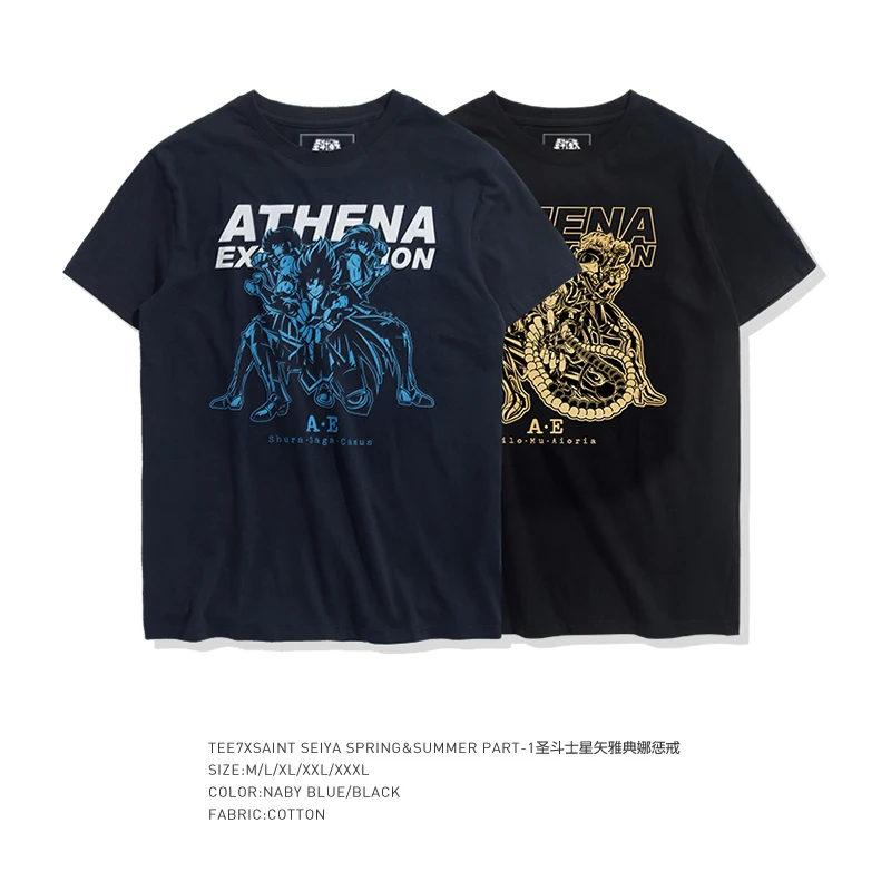 Мужские повседневные футболки TEE7 с коротким рукавом хлопковая рубашка в