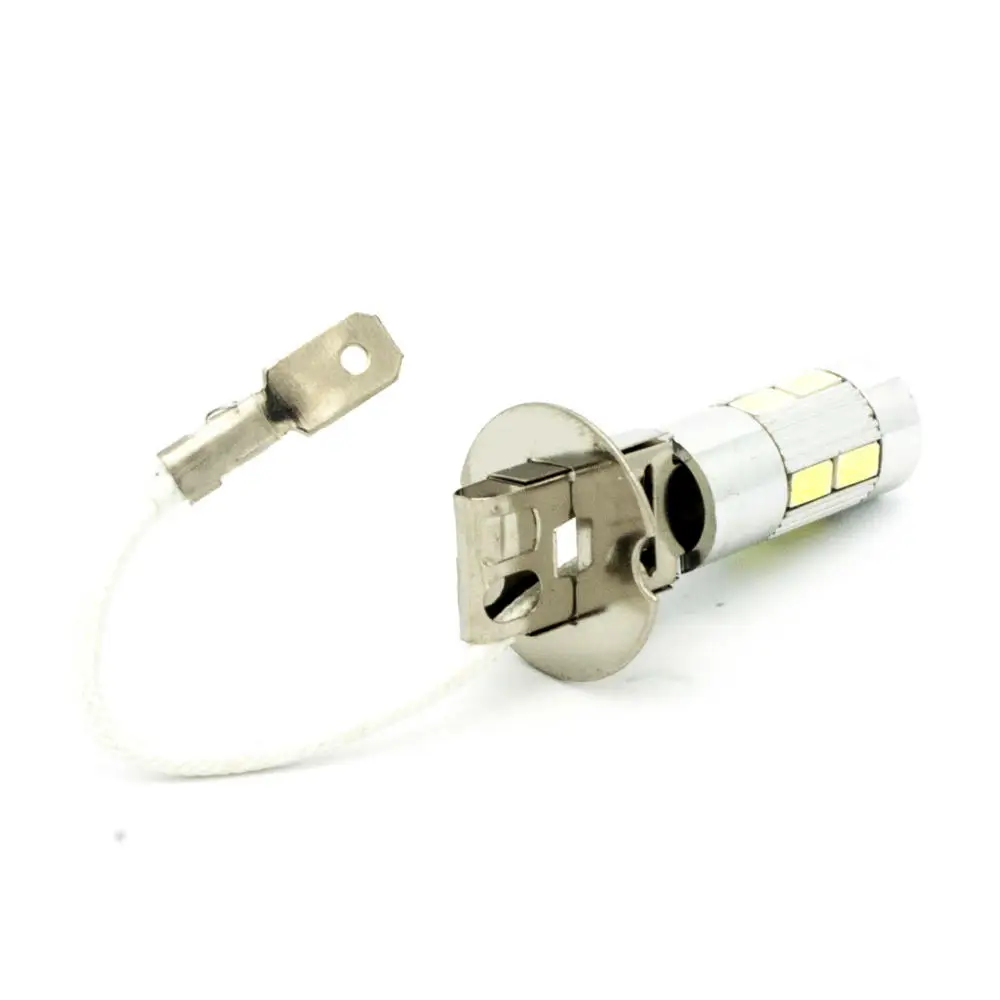 Светодиодсветодиодный лампы H3 PK22S 10 5730 SMD с алюминиевой крышкой белые голубые