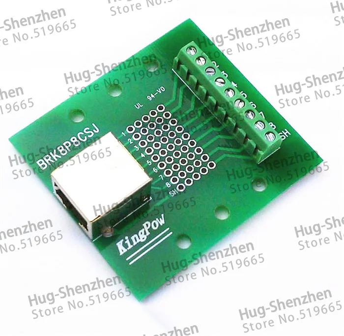 RJ45 BRK8P8CSJ печатная плата разъем Ethernet LAN для клеммного порта адаптер клеммы без din