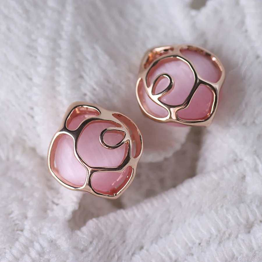 Новинка дизайнерские розовые серьги в форме телефона украшения без пирсинга для