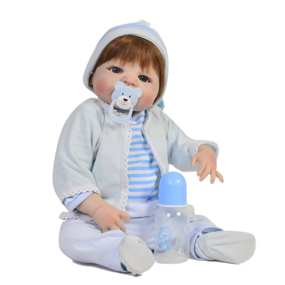Реалистичная кукла Bebes Reborn menino для мальчиков мягкие силиконовые виниловые куклы